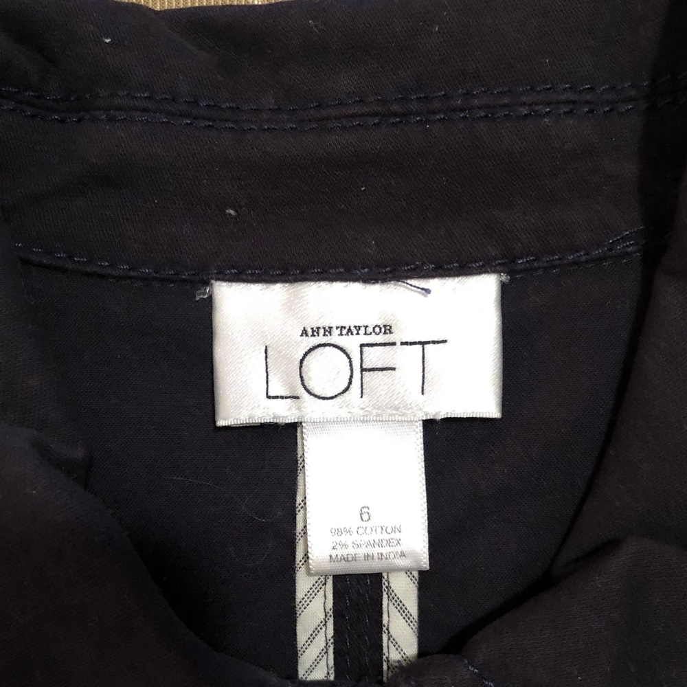 Navy Blue Drawstring Utility Jacket - image 8